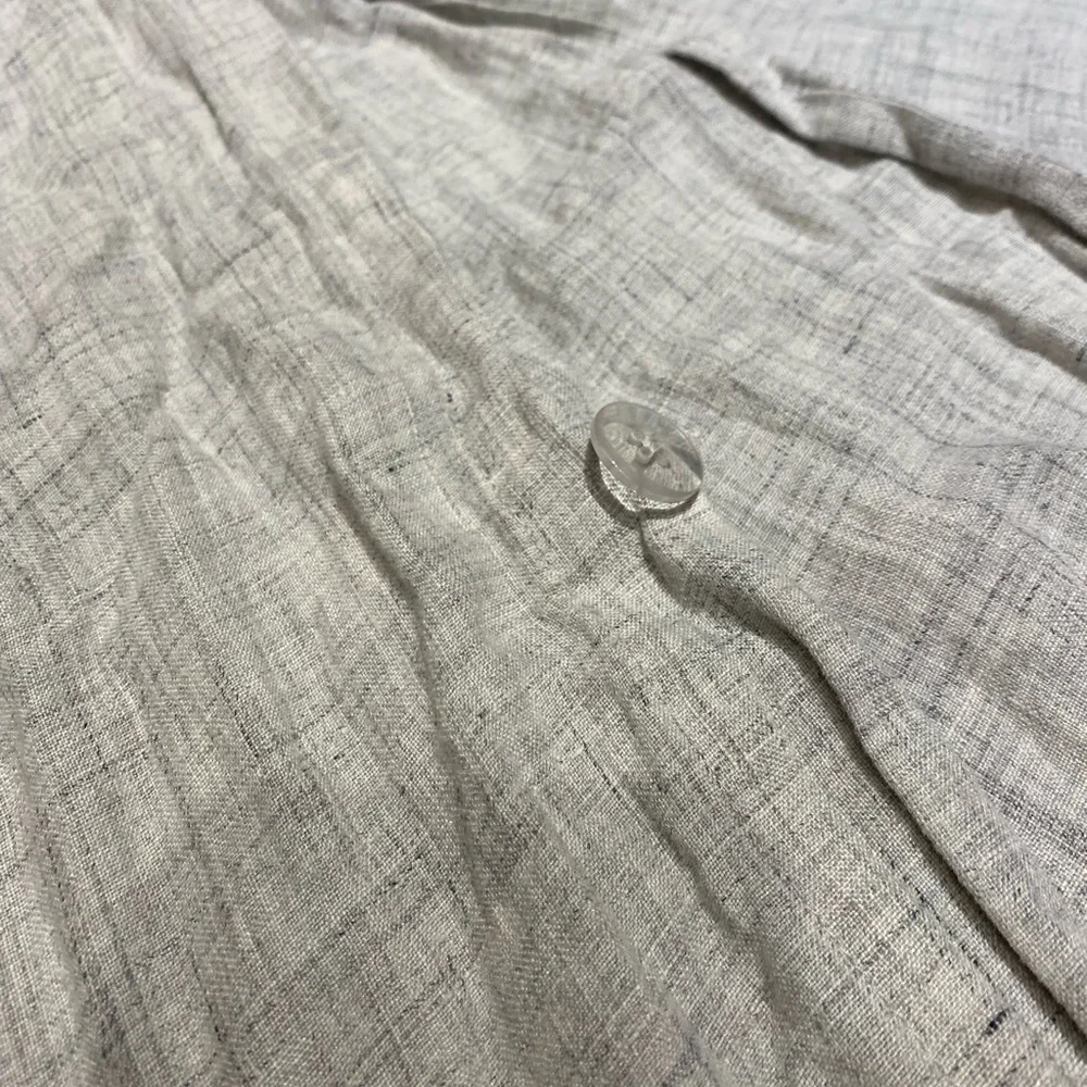 European Flax Linen Duvet Cover - Frost Grey